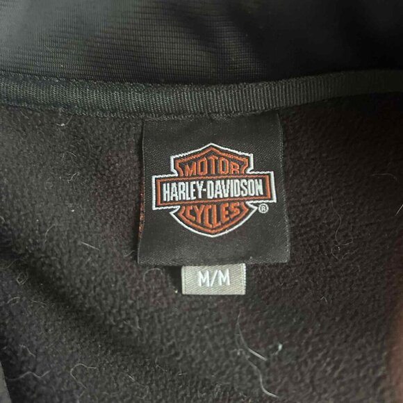Medium Harley-Davidson Men’s Black Softshell Jacket • Needs Zipper Repair - Picture 5 of 5